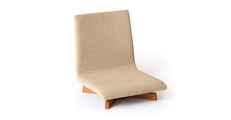 椅子 フロアチェア 座椅子 回転 無垢 日本製 完成品 1年保証 木製 開梱 